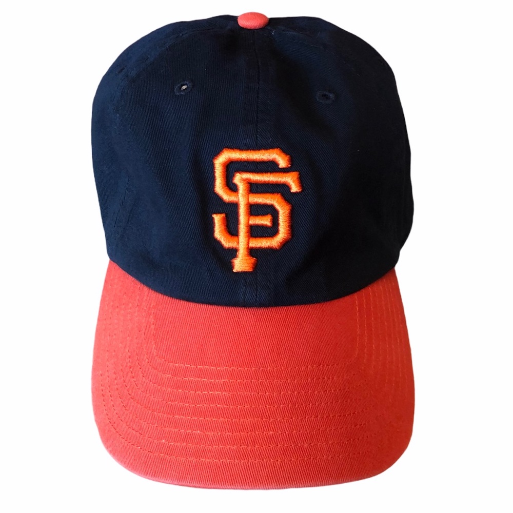 San Francisco Giants Baseball Cap Hat Black Orange